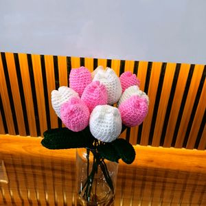 Pack Of 10 Crochet Tulips 🌷