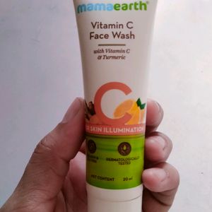 mamaEarth Vitamin C Face Wash 🍊🌿