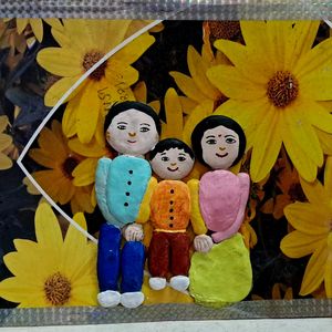 Handmade Family Clay Art