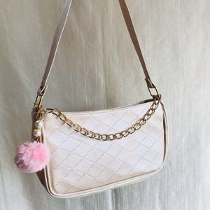 Beige Shoulder Bag