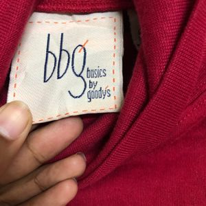 Basics By Goodys Red Long Sleeve T Shirt