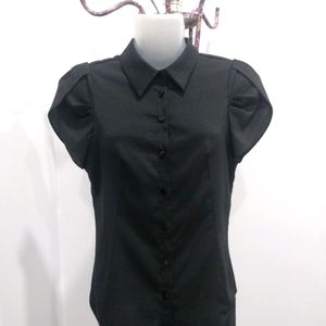 Black Button Up Top