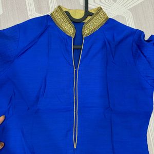 Blue Party Wear Suit With Freebie Earring