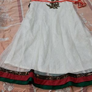 White Net Design  Kurti