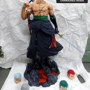 Zoro Action Figure With 4 Interchangeable Heads