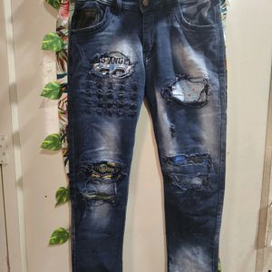 Burnout Jeans For Men