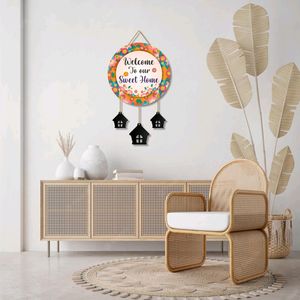 Stylish Welcome To Sweet Home Wall Hanging