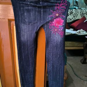 Demin Jeans Style Leggings