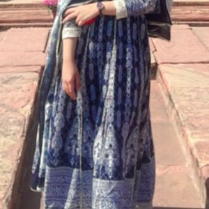 Anarkali Kurta With Dupatta (no Pants )