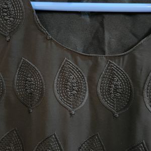 Black Chikankari Kurti