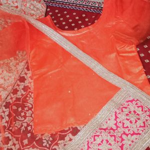 ❤️Embroidered Lehenga With 2mtr Dupatta 🧡✨