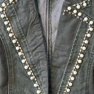 Pearl Rhinestone Details Jacket ❤️‍🔥