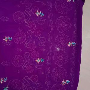 Purple Chikankari Kurti For Navratri 🎉🎊