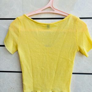 H&M Yellow Top