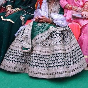 Green Beutiful Bridal Lehenga