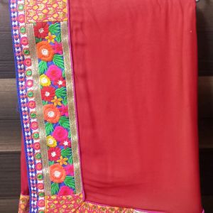 Thread Work Saree