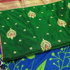 Combo Of 2 Saree_satin Silk And Mysore Sillk