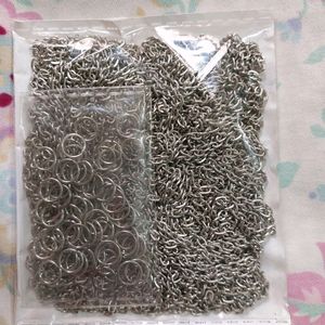 5m Silver Anti Tarnish Chain And 35 Jump Rings