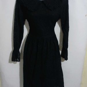 CUTE BLCK NET FROCK