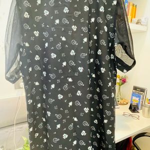 XL Black Half Sleeve Dress 👗