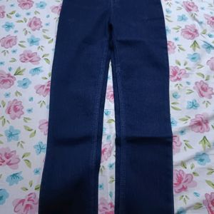 Solid Blue Denim Jeans For Boys