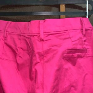 Pink Formal Office Pants For Women Girls