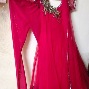 Anarkali Pink Set