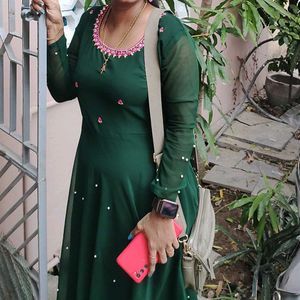 Beautiful kurti with designer dupatta