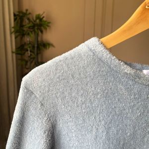 Light Blue Fleece Sweatshirt