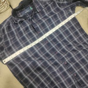 Highlander Checked Shirt Navy Blue