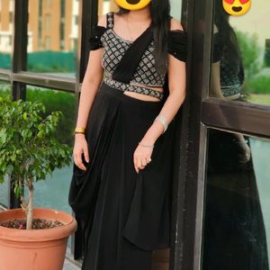 Indo - Western Heavy Saree