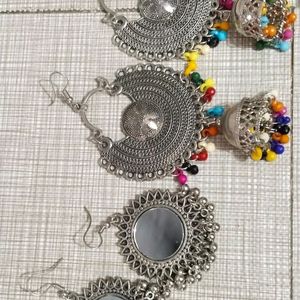 Silver Women Earrings (Navratri Special)