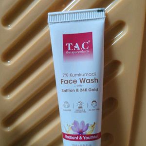 TAC 7% Kumkumadi Face Wash With Saffron  24k Gold.