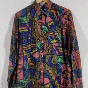 Multicolored Printed Casual Shirt (Men)