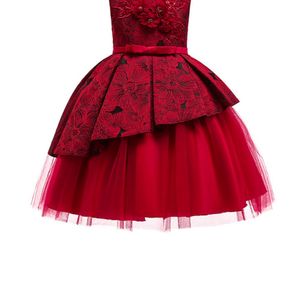 Hopscotch Red Sleeveless Floral Print party Dress