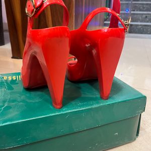 Red Coloured brand New melissa Heels