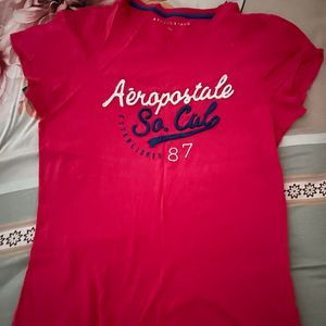 Aeropostale Fuschia Pink Slim Fit Tee