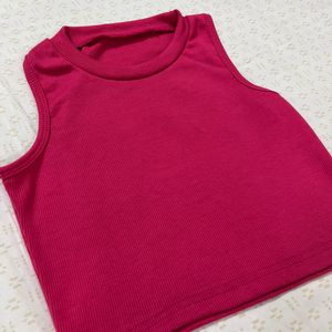 HOT PINK crop Top Women