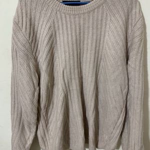 Beige Knitted Sweater