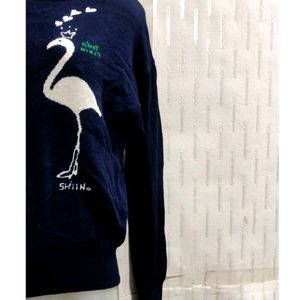 Very Cute Print Sweater For Women