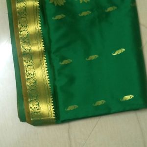 Green Colour Silk Saree 💚