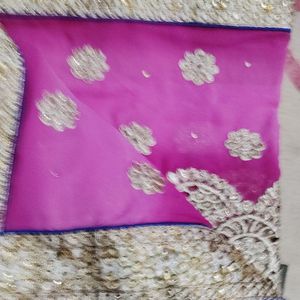 Purple 💜sari Without Blause