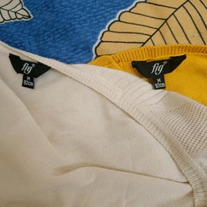 Off-white Woolen Top FIG Brand