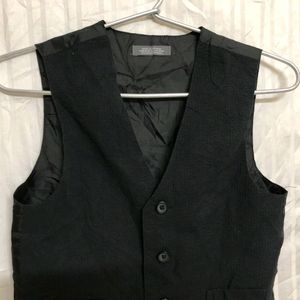 Van Heusen Black Waistcoat