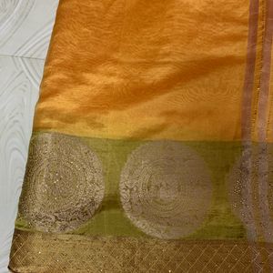 Gold Colour Saree