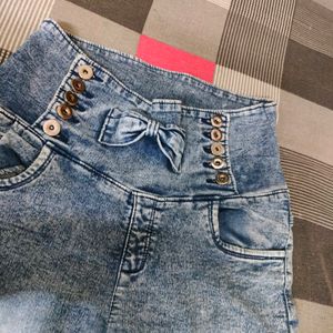 High Waisted Denim Jeans