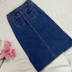 Denim Skirt Stretchable