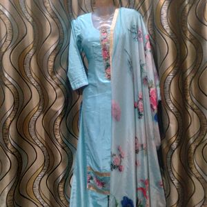 Pure Silk Plazoo Suit