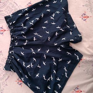 Bird Print Shorts,