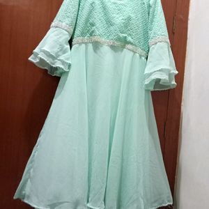 Umbrella Frock Light Green 💚